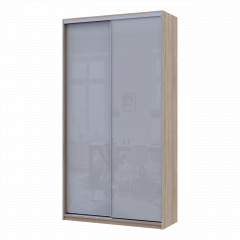 Шафа купе Сіті Лайт Слім Дуб Сонома Скло Сіре 120х45х225 (44900309) Новомосковськ