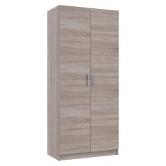 Шафа для одягу Doros Promo з полицями Дуб Сонома 2 ДСП 90х48х204 (42005098) Кушугум