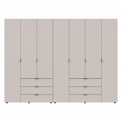 Розпашна Шафа для одягу Doros Гелар комплект Кашемір 3+4 ДСП 271.2х49.5х203.4 (80737641) Киев