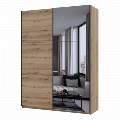 Шафа купе Doros G-Caiser Дуб Евок 1 ДСП / 1 дзеркало / 3 частини 180х60х240 (80737749) Гайсин