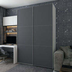Шафа купе Doros G-Caiser Білий Графіт 2 ДСП / 3 частини 160х60х240 (42005087) Охтирка