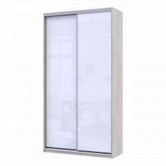 Шафа купе Сіті Лайт Слім Біле Дерево Скло Біле 120х45х225 (44900293) Петрове
