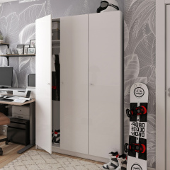 Шафа для одягу Doros Промо Білий 3 ДСП 135х48х204 (80737071) Ворожба