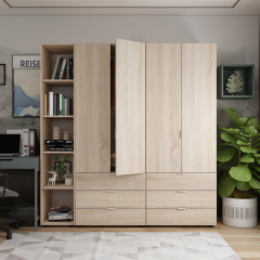 Комплект Doros Гелар з Етажеркою Дуб Сонома 2+2 ДСП 193.2х49.5х203.4 (42005044) Мукачево