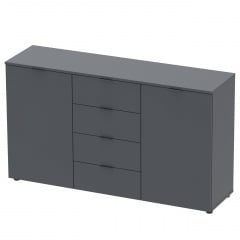 Комод Doros Рон 5 Графіт 2 фасади 4 шухляди 140х38х81 (44900235) Львів