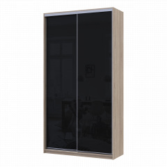 Шафа купе Сіті Лайт Слім Дуб Сонома Скло Чорне 120х45х225 (44900310) Володарськ-Волинський