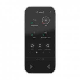 Клавіатура бездротова Ajax KeyPad TouchScreen (8EU) ASP white біла (58455.148.WH1)