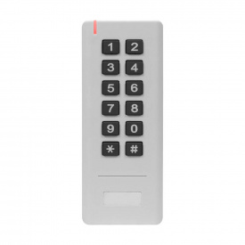 Клавіатура бездротова зі зчитувачем Em-Marine Trinix TRK-2201WR White