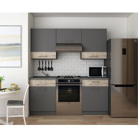 Кухня Лея Doros 1.8 м Графіт/Клондайк ДСП 180х60х250 (81000014)