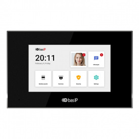 IP відеодомофон 7" Bas-IP AQ-07LL Black чорний (28166-1)