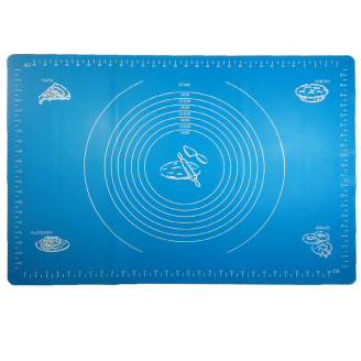 Силіконовий килимок A-PLUS 65 х 45 см для розкочування тіста синій