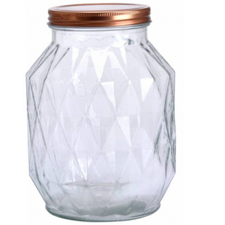 Банка для сипучих із металевою кришкою 