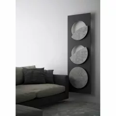 Полотенцесушитель водяной Hotech Eclipse 1800x650 дизайнерский, серый Шостка