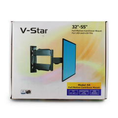 Кронштейн для телевизора поворотный V-star S4 32-55 Черный Рівне