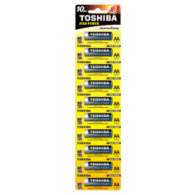 Батарейка Toshiba LR6 HP Alkaline BP 1X10 (6477656)
