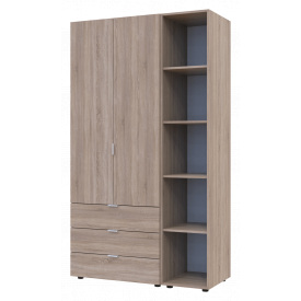 Комплект Doros Гелар з Етажеркою Дуб Сонома 2 ДСП 115.7х49.5х203.4 (42005041)