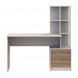 Офісний стіл Doros Т7 Кашемір/Дуб Евок 136х55х138 (41516059)