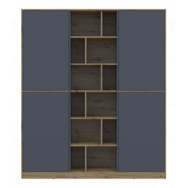 Шафа для одягу Doros Морган Дуб Артізан/Графіт ДСП 180х38.5х210 (42001256)