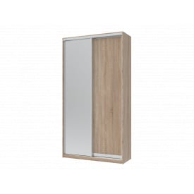 Шафа купе Doros Сіті Лайт Дуб Cонома 1 ДСП / 1 Дзеркало 120х60х225 (42002035)