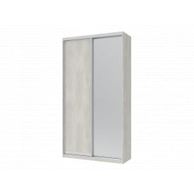 Шафа купе Doros Сіті Лайт Біле дерево 1 ДСП / 1 Дзеркало 120х45х225 (42002044)