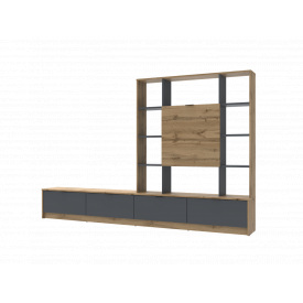 Стінка в вітальню Doros Капрі Тахо/Графіт 240х33х153 (80388682)