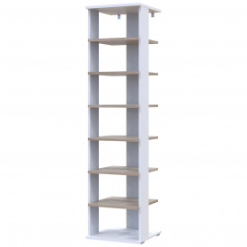 Полиця для взуття Doros Паоло Білий/Дуб Сонома 38.4х38.4х153.4 (41516041)