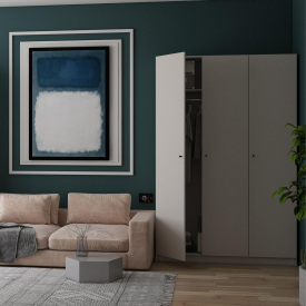 Шафа для одягу Doros Промо Кашемір 3ДСП 135х48х204 (80737669)