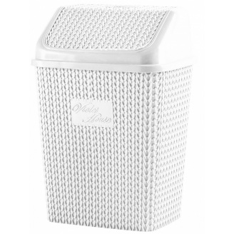 Контейнер для мусора VIOLET HOUSE Виолетта WHITE (6513165)