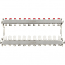 Коллектор теплого пола Polmark 1″3/4″ c 12 выходами (PSMR112)