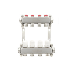 Коллектор теплого пола Polmark 1″3/4″ c 4 выходами Винница