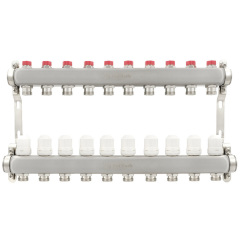 Коллектор теплого пола Polmark 1″х3/4″ c 10 выходами (PSMF110) Киев