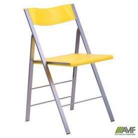 Стілець складаний Ібіца алюм пластик жовтий