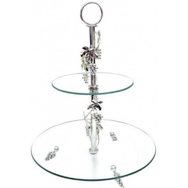 Фруктовница S&T DP41036 LeGrapes 2-х ярусная декоративная 30х20х29 см