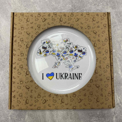 Тарелка d-25 см "I love Ukraine" Kvarta 1219 Житомир