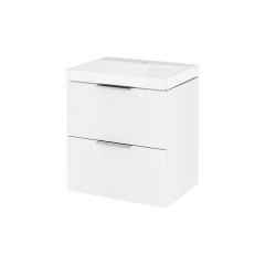 Тумба в ванную Excellent Blanko 49×37 настенная, с умывальником, белая (MLEX.6317.K.490.WHCR) Киев
