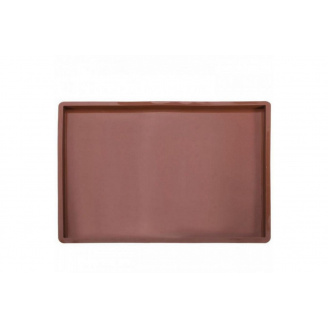 Килимок-деко для приготування пастели та випічки Genes силіконовий з бортиком 40 x 30 x 1 см коричневий