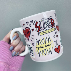 Чашка керамическая OLens 3237 800 мл Super Mum XXL Киев