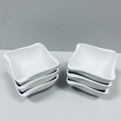 Набор фарфоровых соусников Stenson 5812 6 шт 9x9 см Ворожба