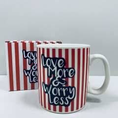 Чашка керамічна OLens 3229 800 мл Love more&worry less XXL Вінниця
