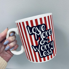 Чашка керамічна OLens 3229 800 мл Love more&worry less XXL Вінниця