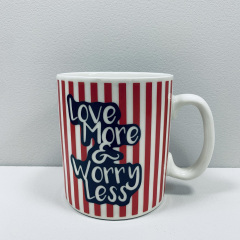 Чашка керамічна OLens 3229 800 мл Love more&worry less XXL Вінниця
