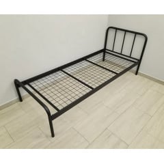 Односпальне ліжко Ірис-міні 90х200 см металеве чорне Луцьк