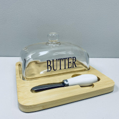 Маслянка на підставці з ножем A-PLUS 7345 Butter Київ