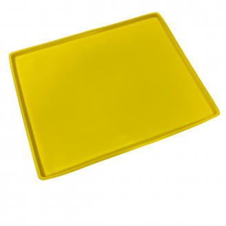 Килимок-деко з бортиком Stenson MH-3308 37x30x1 см Жовтий