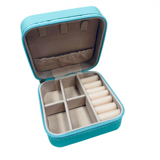 Коробочка для прикрас Stenson MT-751 9,7x9,7x4,8 см Бірюзовий