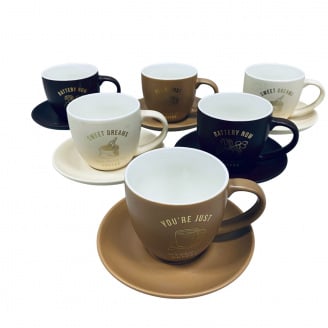 Сервіз чайний порцеляновий S&T 15100 12 предметів 270 мл Кав'ярня