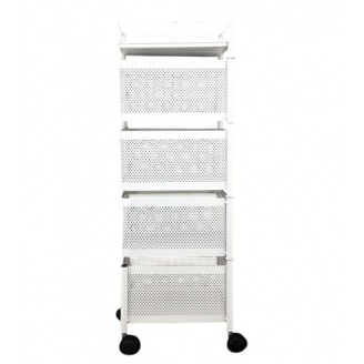 Полиця товарна на колесах A-PLUS 50113 4 яруси Білий