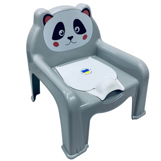 Горщик дитячий Алеана 124070 h-39.3 см Крісло-Звірята Сірий