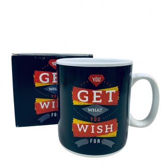 Чашка керамическая OLens 3233 800 мл You get what you wish for XXL