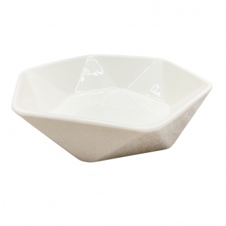 Салатник фарфоровый Stenson MC3560-9 Ромб 23x20,5x6 см White